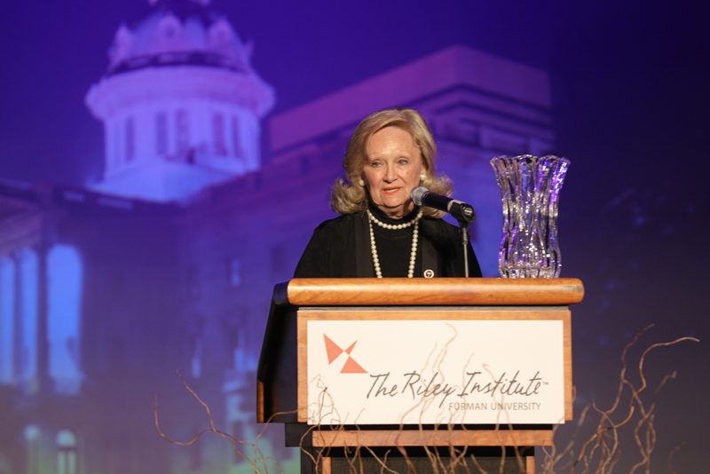 Rita Allison delivering remarks