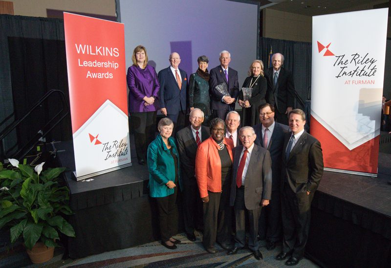 The 2016 award winners with past award winners