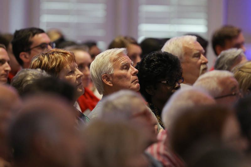There was a full house of community members and Furman students, faculty and staff