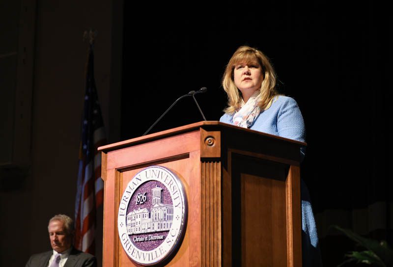Elizabeth Davis, president of Furman University