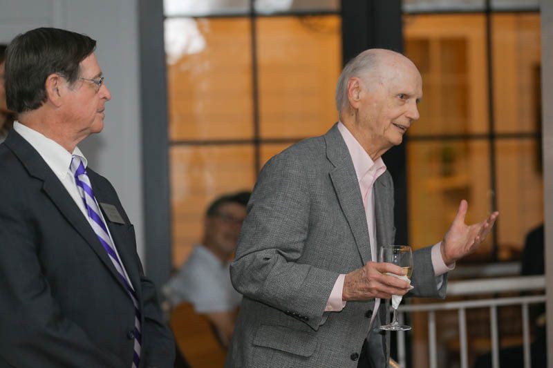 Secretary Riley with Don Gordon delivering remarks