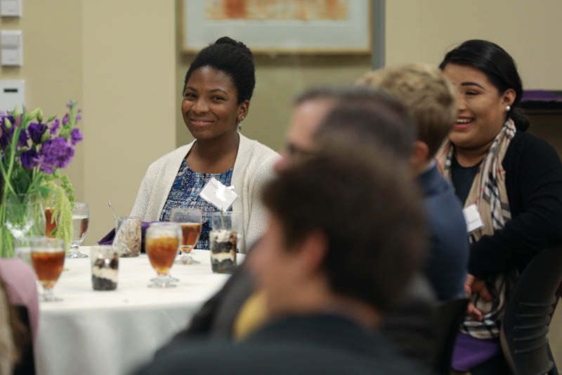 The Townes, Hollingsworth and Duke Scholars had the opportunity to have dinner with guest speakers