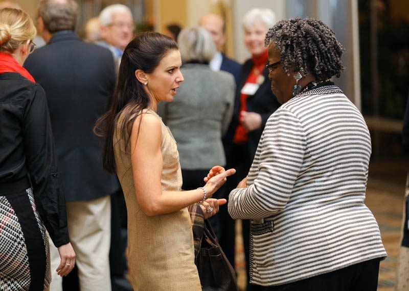 2008 Award Winner Representative Gilda Cobb-Hunter speaking with a guest