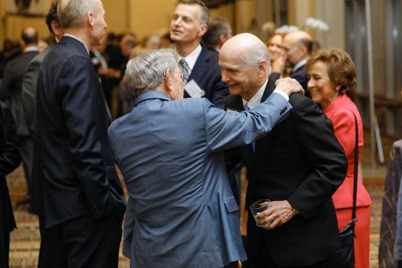 2007 Award Winner Senator Hugh Leatherman with Secretary Riley. In the background are Ted Riley and Betty Farr.