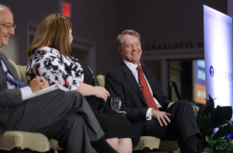 (l-r) Peter Hart, Jessica Taylor, and Whit Ayres