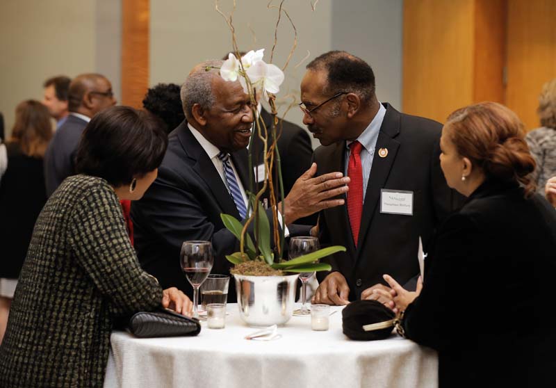 (l-r): Senator John Matthews and Theoplious Welfare