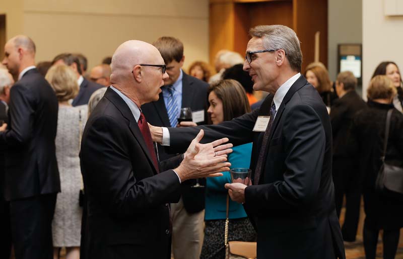 Cleve Fraser, professor, Politics & International Affairs at Furman, and Ken Peterson, Dean of the Faculty at Furman University