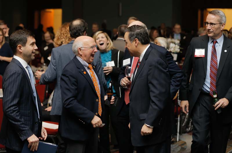 (l-r): Senator Paul Campbell, the 2013 Wilkins Award for Excellence in Legislative Leadership, William Hubbard and SC House of Representative Tommy Pope