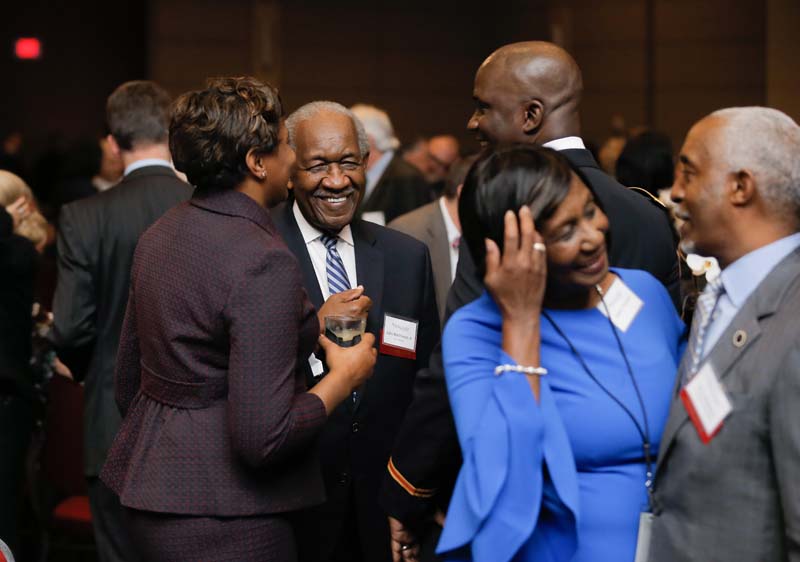 Senator John Matthews with family members