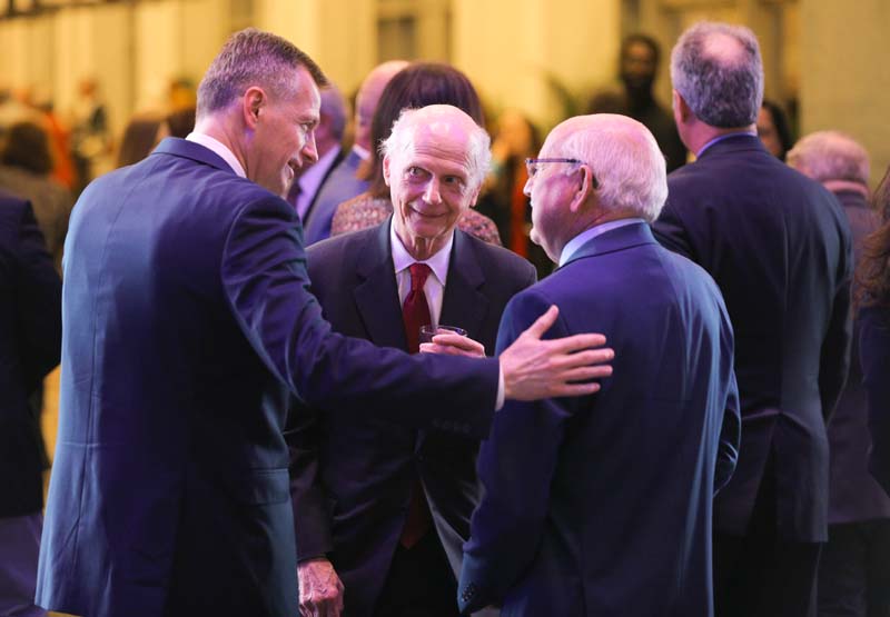 Ted Riley and Secretary Riley with a guest