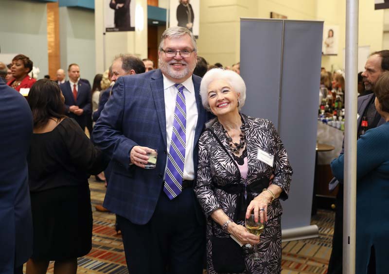 (l-r) Tim Vaughn and Charlotte Berry, 2018 Civic Award Winner