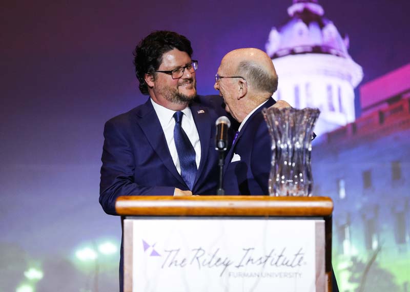 Gary Simrill, the 2019 Legislative Award Winner, and David Wilkins