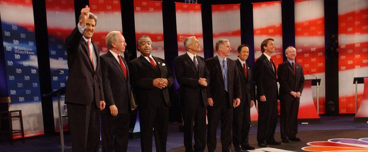 2004: Democratic Presidential Debate Hero Image