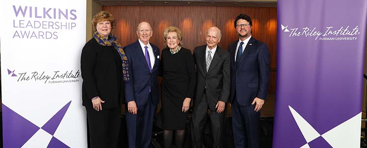 The Riley Institute Wilkins Leadership Award group photo