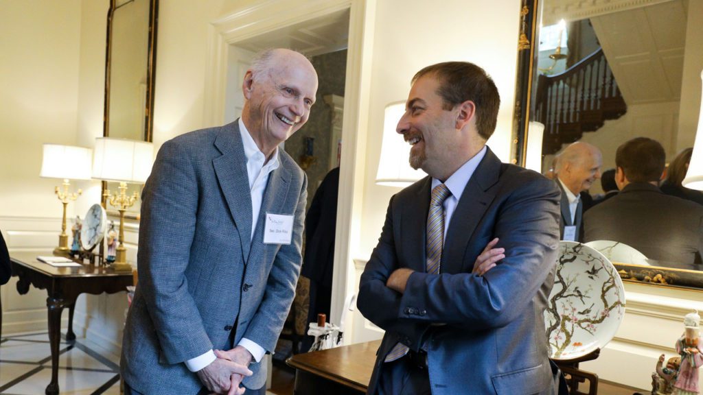 Former U.S. Secretary of Education Dick Riley has a conversation with journalist Chuck Todd