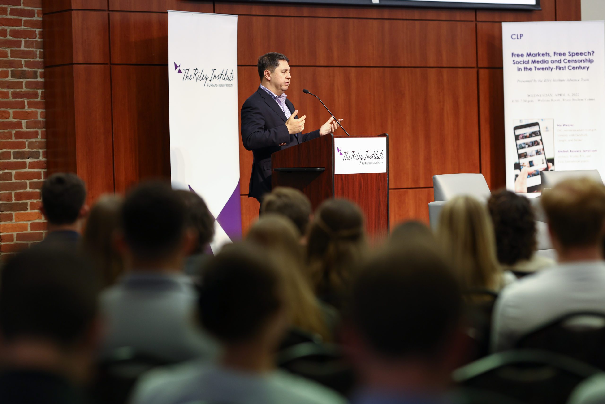 Nu Wexler speaking on social media and censorship