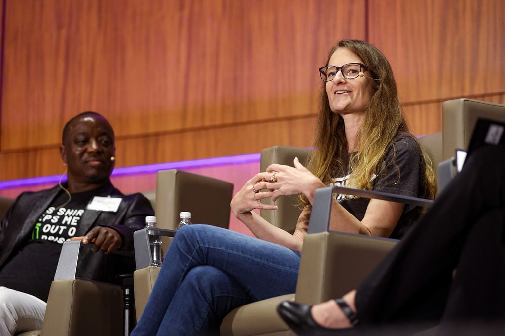 Terrance Ferrell and Amy Barch onstage