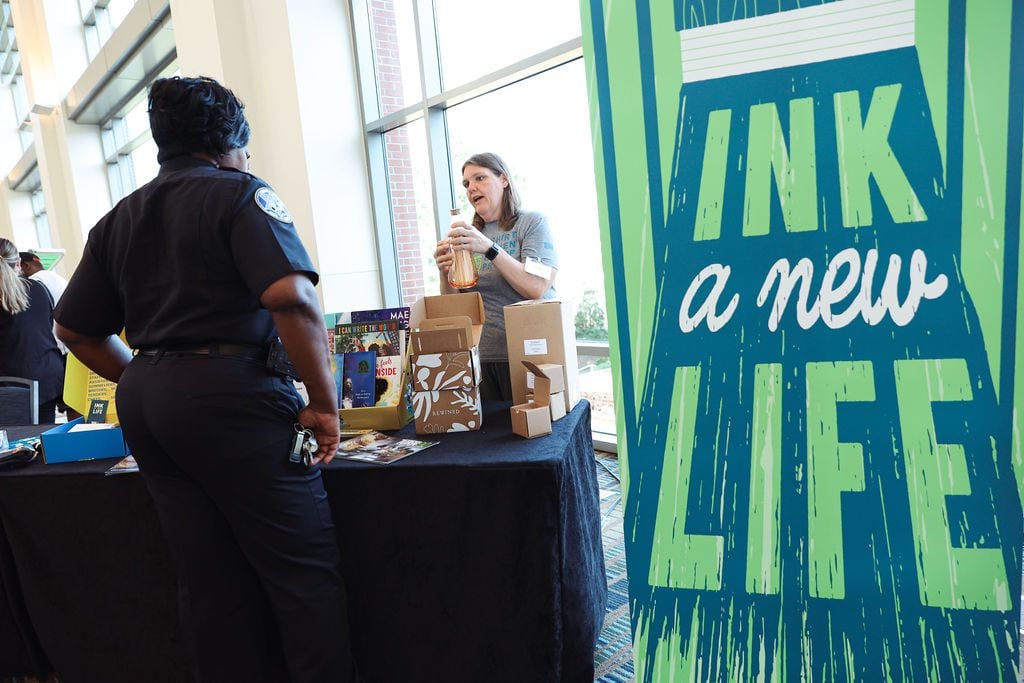 Turn90 staff tell Lexington County officer about program