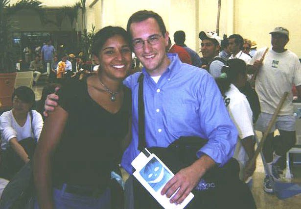 Steven with another student, Rupa Sekhar