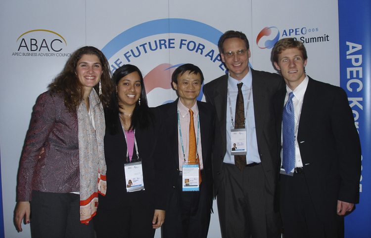 Furman with Alibaba Corp CEO, Jack Ma