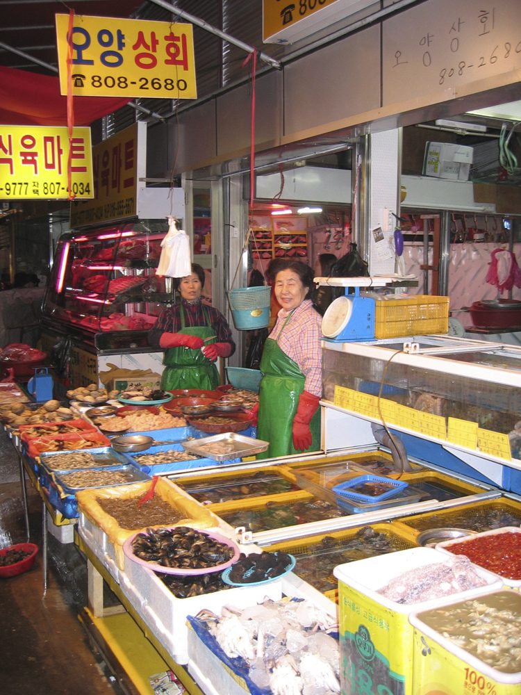 A traditional Korean market