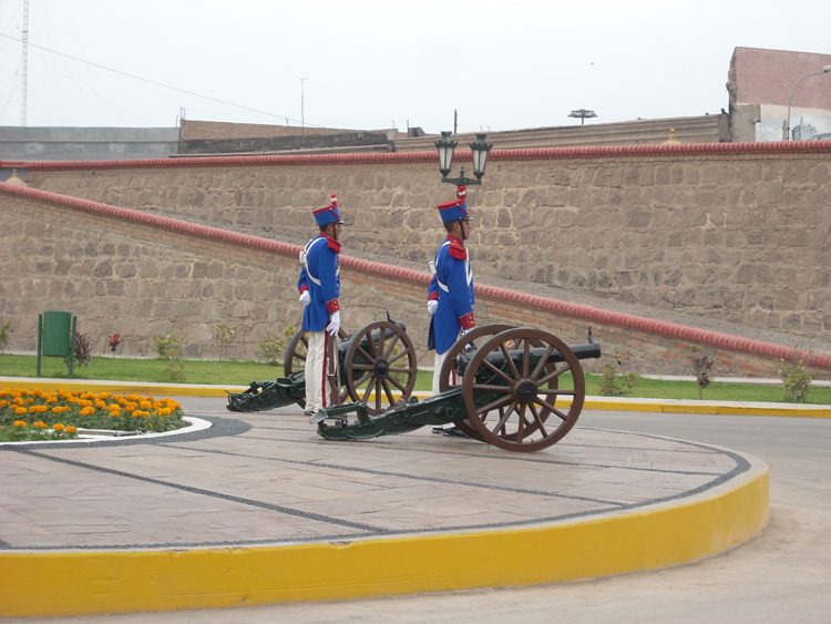 Tradtional Peruvian soldiers