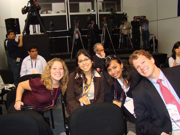 Voices students at press conference