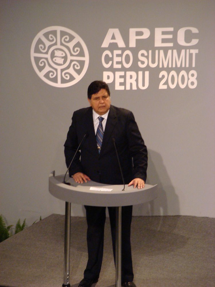 Peruvian President Alan Garcia’s opening remarks