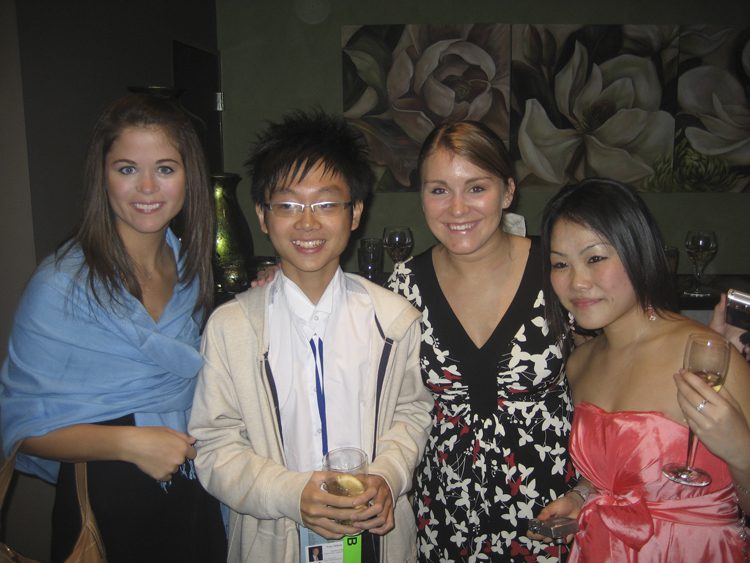 Anna and Elizabeth with other participating student representatives from the Asia-Pacific rim