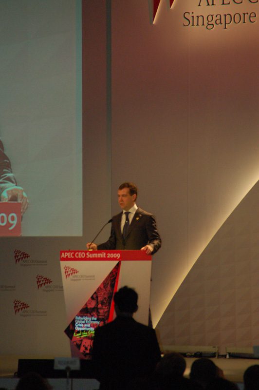 President Dimitri Medvedev of Russia