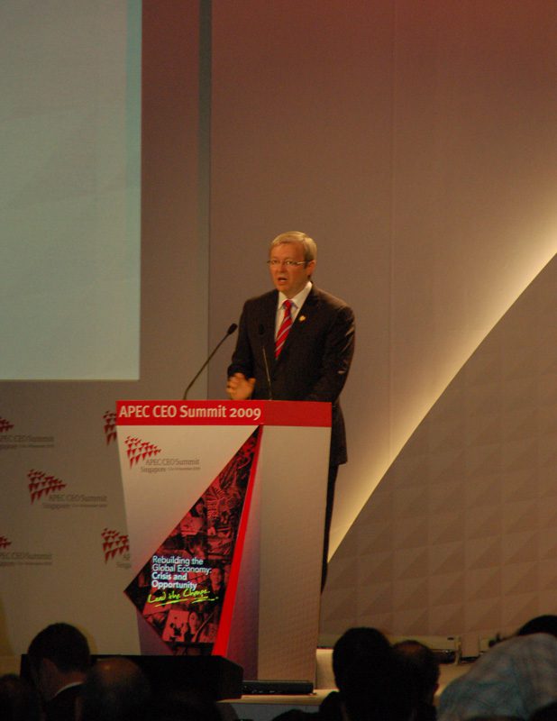 Prime Minister Kevin Rudd of Australia