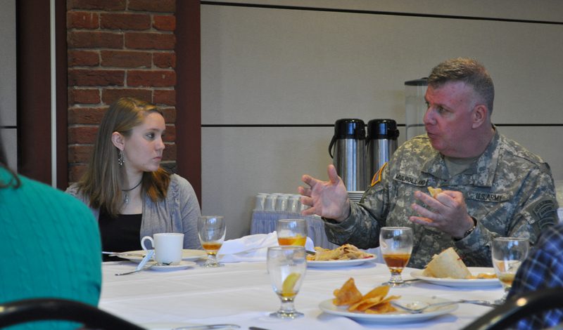 Celeste Peay and Lt. General Mulholland