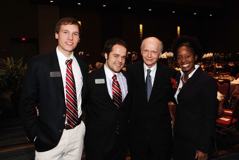 (l-r) Bobby Harlow, Cory Pansing, Secretary Riley and Prenita Hudson