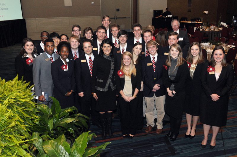 The Advance Team with Governor Haley at the 2011 Wilkins Awards Dinner