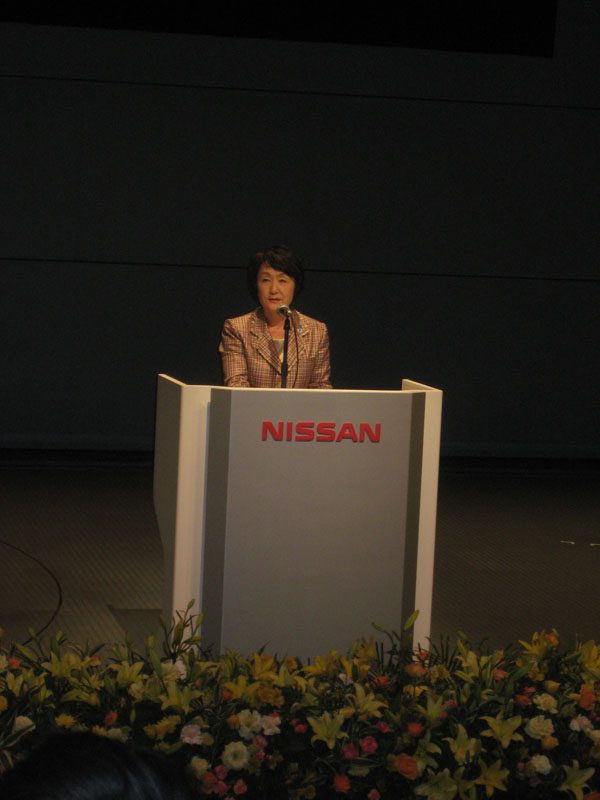 Fumiko Hayashi, Mayor of Yokohama, addressing the APEC Voices delegates at the Opening Ceremony