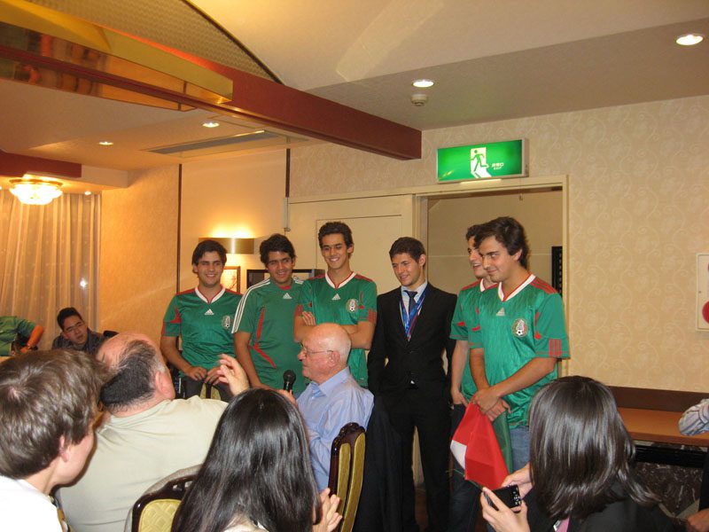 The Mexican delegation at the closing dinner