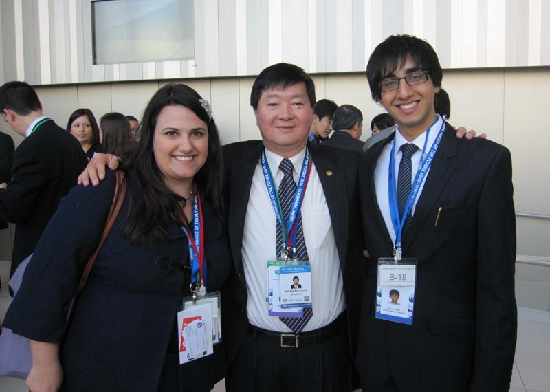 (l-r) Elizabeth, James Soh, Voices Leadership Team and Executive Director of National Youth Achievement Award in Singapore, and Karim