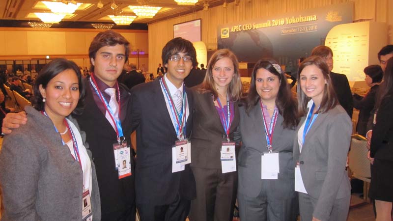 (l-r) Cindy Youssef, a Voices student, Karim, Katie, Elizabeth and Nora