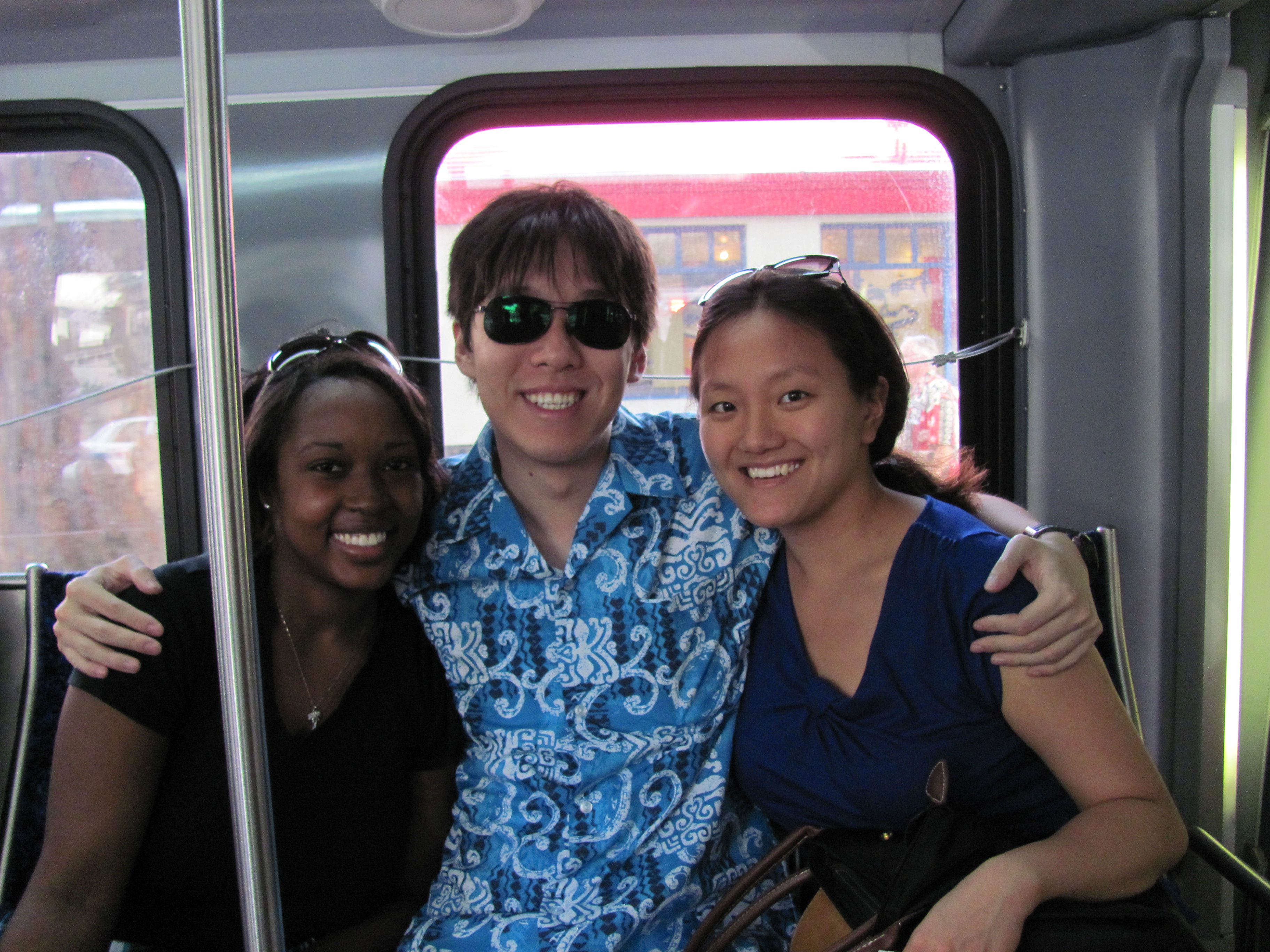 Alyssa with Phil from Hong Kong and Joyce Zhang from the U.S.