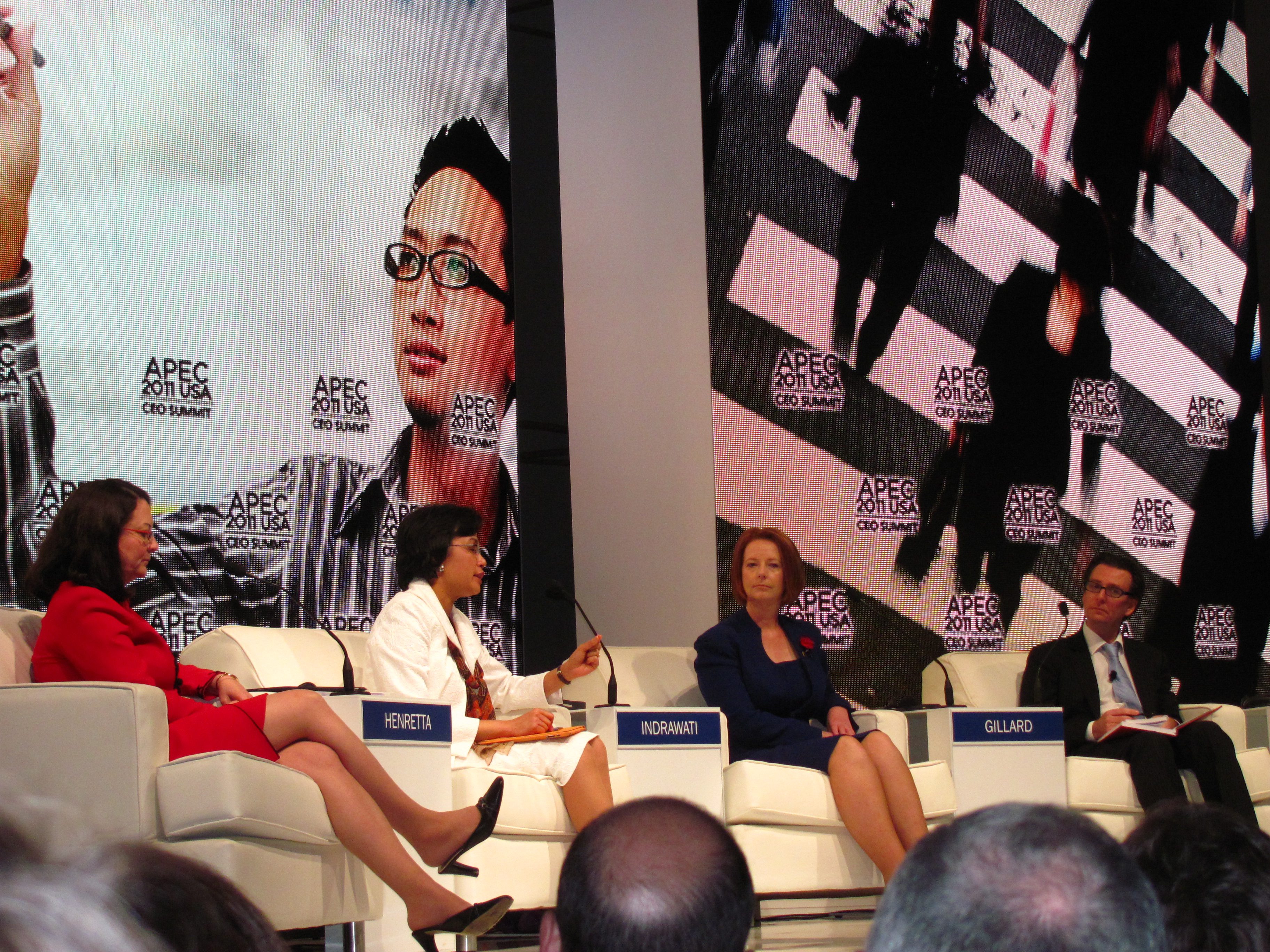 Panel discussion with Prime Minister Julia Gillard of Australia