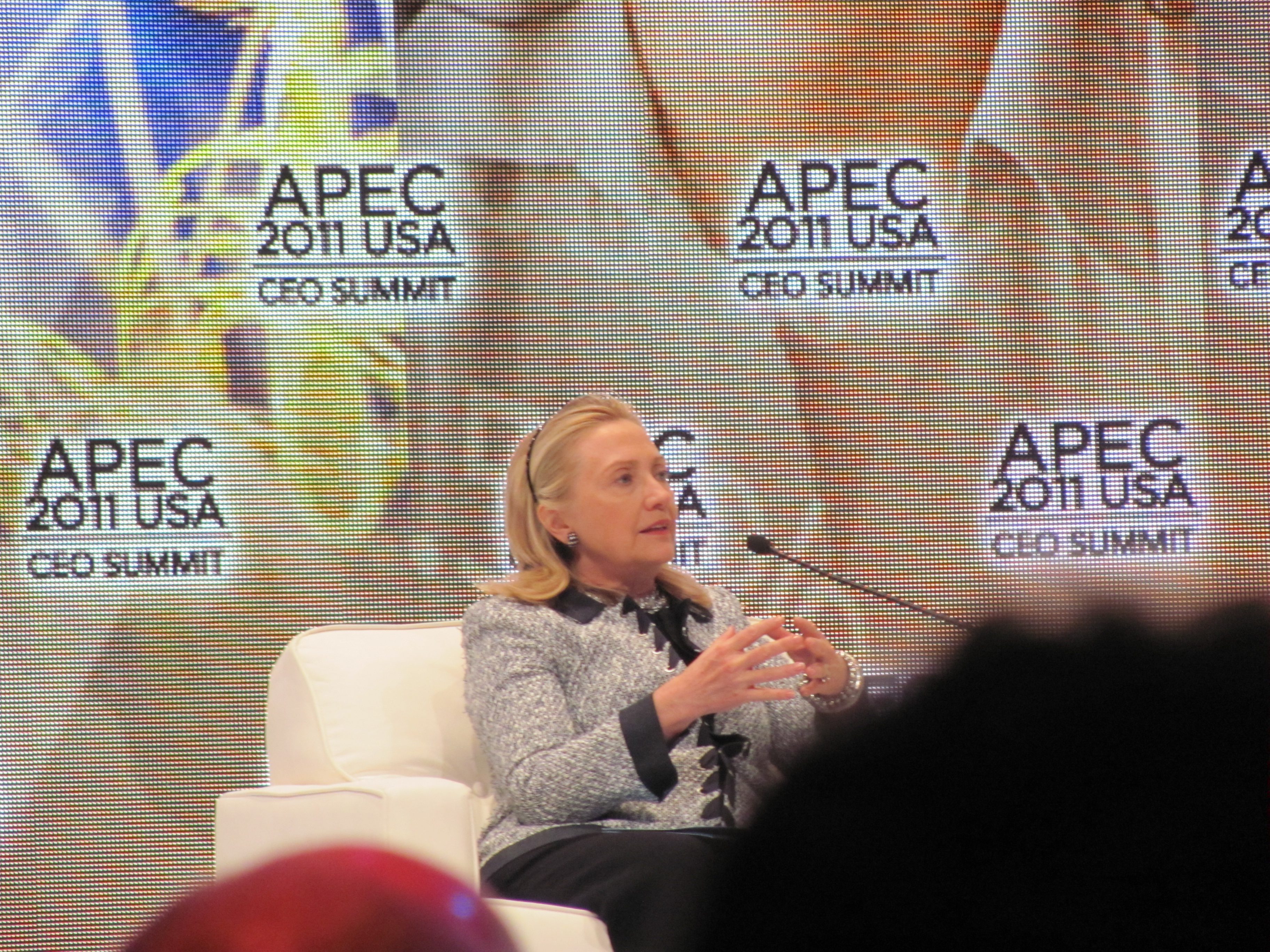 US Secretary of State Hillary Clinton
