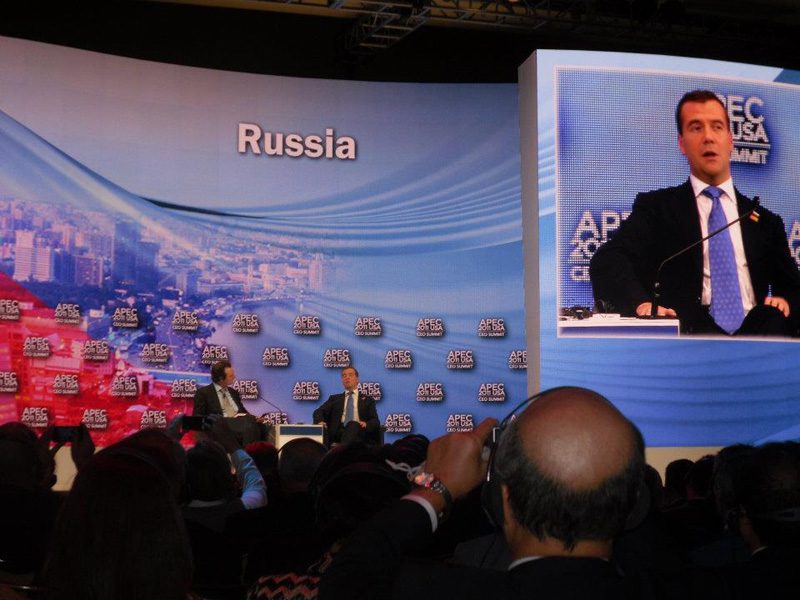 Russian President Dmitry Medvedev