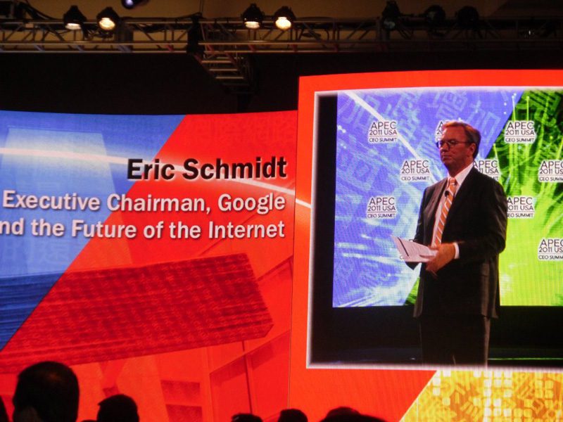 Dr. Eric Schmidt, Executive Chairman, Google Inc.