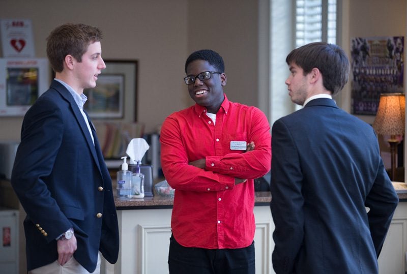Miller DeVenny, Ekow Bartels‐Kodwo and Aaron Markham at the Robin Sanders event