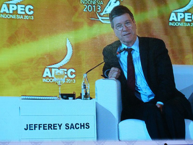 Jeffrey Sachs, an American economist