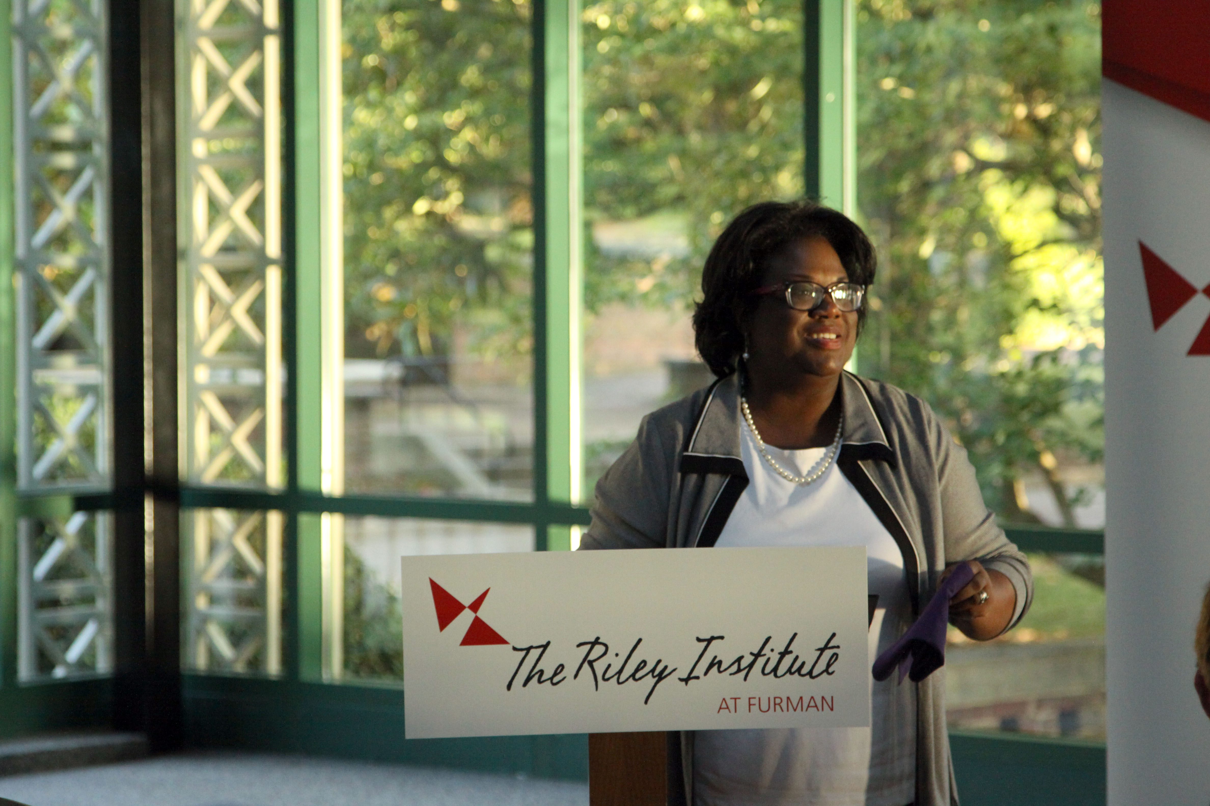 Rep. Chandra Dillard addresses South Carolina United 2015 students