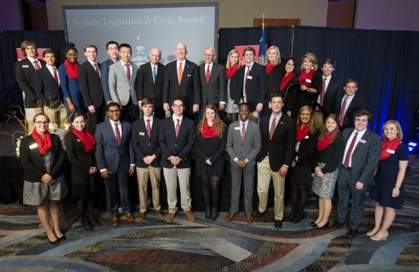 The Advance Team at the Wilkins Award Dinner with Secretary Riley, David Wilkins and Joe Riley