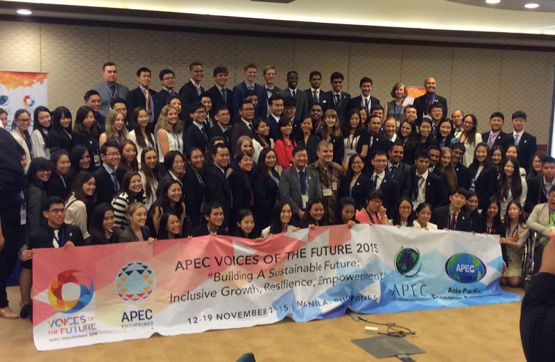 All of the APEC Voices of the Future delegates at the Asian Development Bank.