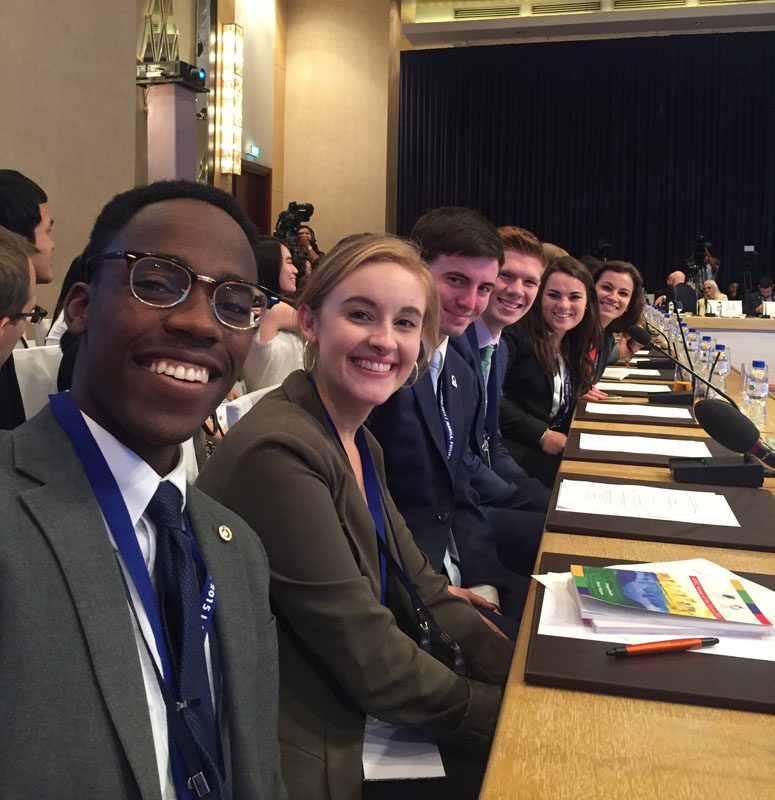 VOF delegates get ready for their session with the APEC Business Advisory Council
