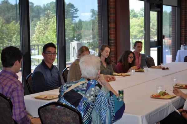 The students posed thought-provoking questions